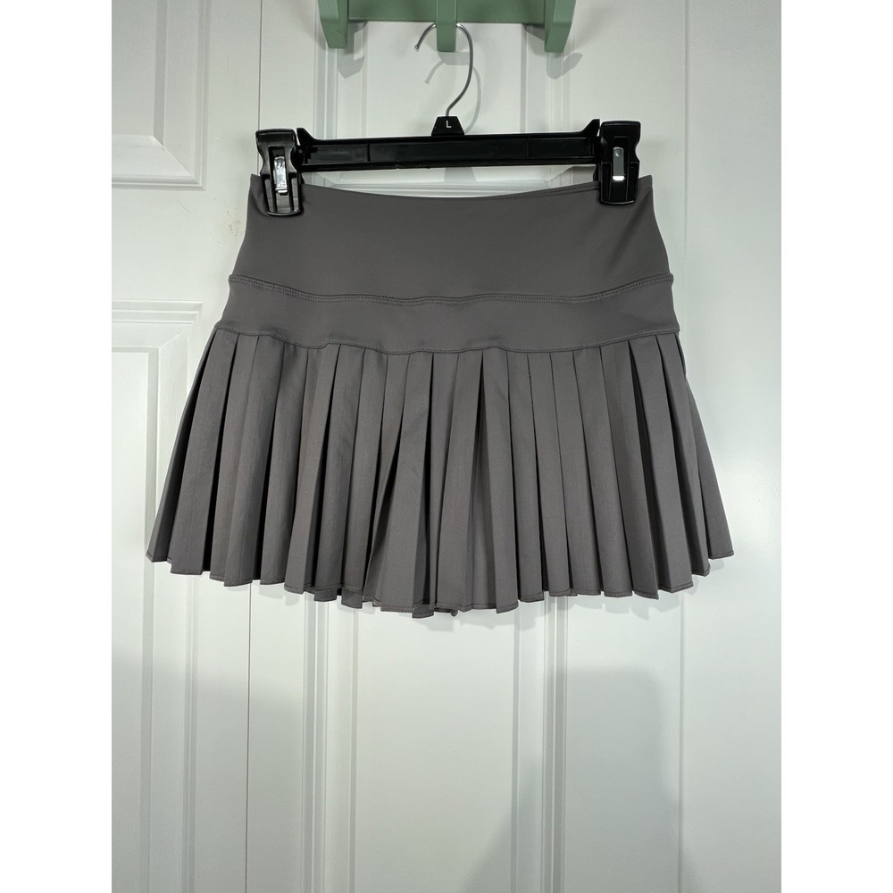 Goldhinge Women's Tennis Skort Skirt Gray XS 25 Stretch Waist - Picture 2 of 5